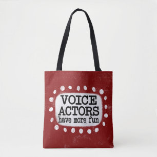 Bolsa Tote Os Atores De Voz Têm Mais Bandas De Toque Divertid