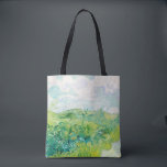 Bolsa Tote Os Auvers Dos Campos De Trigo Verde Van Gogh. Impr<br><div class="desc">Van Gogh "Green Wheat Fields,  Auvers" na bolsa. Impressionismo arte.</div>