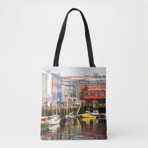 Bolsa Tote Os barcos amarraram   Portland, Maine