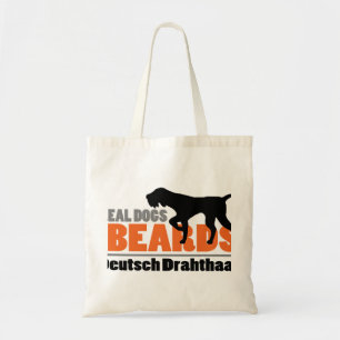 Bolsa Tote Os cães reais têm barbas - Deutsch Drahthaar