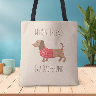Bolsa Tote Os cães são minhas do Dachshund pessoas favorita