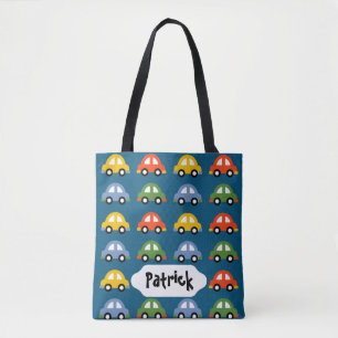 Bolsa Tote Os carros azuis projetam o saco