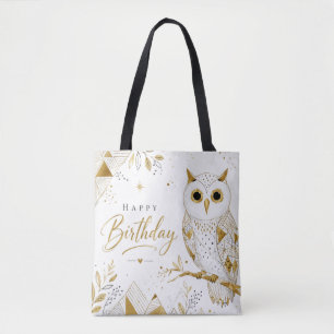 Bolsa Tote Os Desejos Sábios da Coruja Dourada
