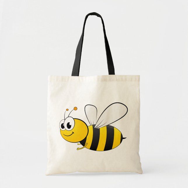 Bolsa Tote Os desenhos animados bonitos Bumble a abelha (Frente)