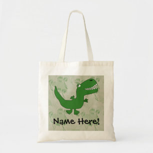 Bolsa Tote Os desenhos animados do dinossauro de Rex do