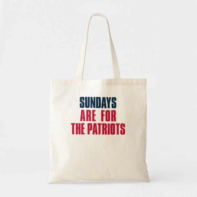 Bolsa Tote Os domingos são para os patriotas, o futebol na No (Frente)