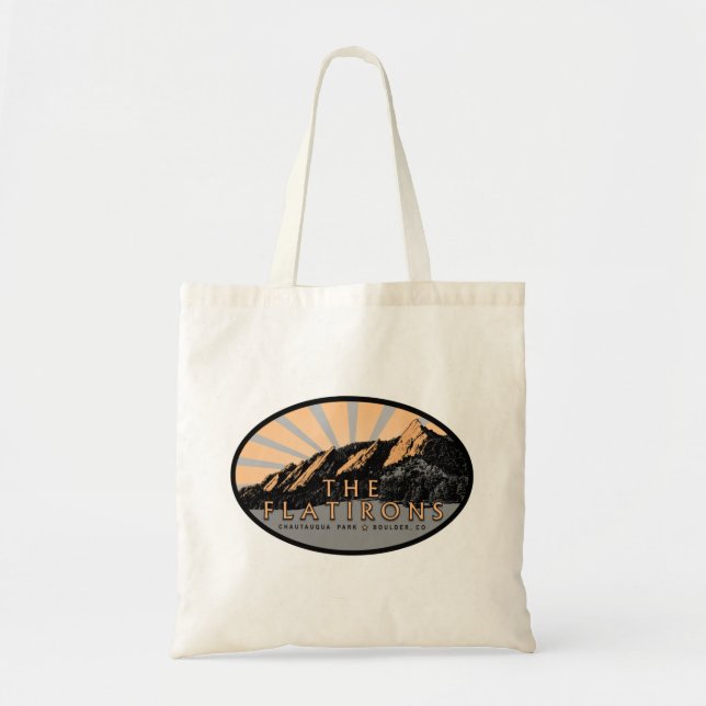 Bolsa Tote Os Flátions, Parque Chautauqua, Boulder Tote Bag (Frente)
