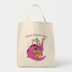 Bolsa Tote Os Flintstones Fred que desliza abaixo da cauda