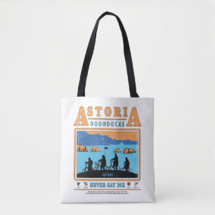 Bolsa Tote Os Goonies Silhuettes Sobre Astoria Goondocks