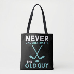 Bolsa Tote Os Homens Nunca Subestimam A Velha Fu De Hóquei N