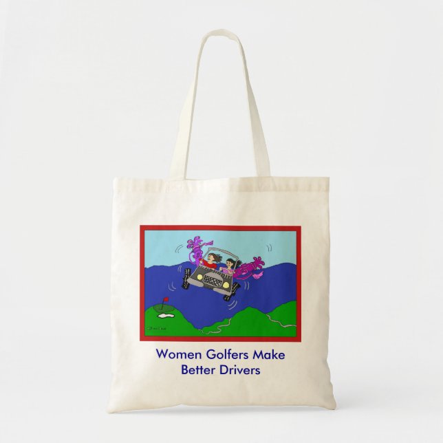Bolsa Tote Os jogadores de golfe das mulheres fazem a (Frente)