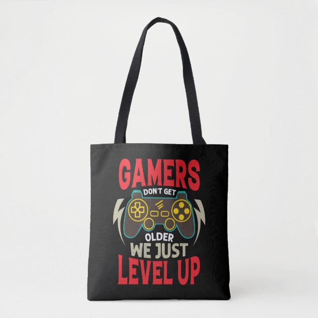 BOLSA TOTE OS JOGADORES NÃO FICAM MAIS VELHOS NÍVEL (Frente)