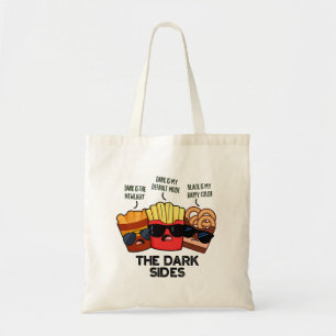 Bolsa Tote Os Lados Negros da Comida Rápida Divertida Pun