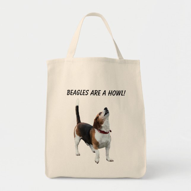 Bolsa Tote Os lebreiros são um cão bonito do uivo (Frente)