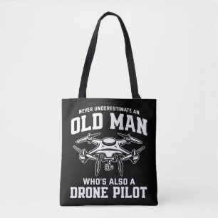 Bolsa Tote Os Mens Nunca Subestimam Um Velho Que Também O