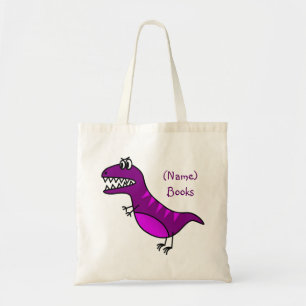Bolsa Tote Os miúdos nomearam a identificação sacola roxa