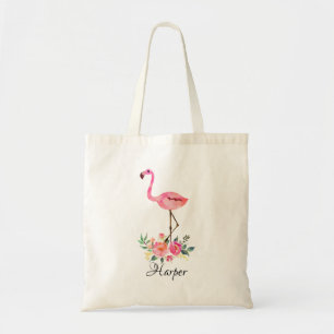 Bolsa Tote Os miúdos personalizaram a sacola do flamingo