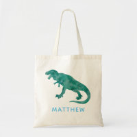 Os miúdos personalizaram o dinossauro T-Rex da
