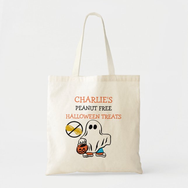 Bolsa Tote Os miúdos personalizaram o fantasma livre do (Frente)