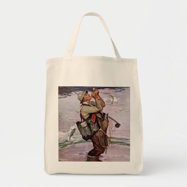 Bolsa Tote Os peixes estão saltando (Frente)