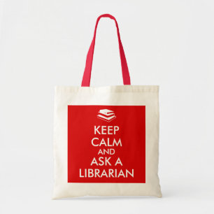Bolsa Tote Os presentes do bibliotecário mantêm a calma par