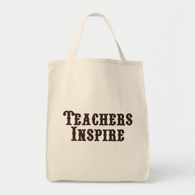 Bolsa Tote Os professores inspiram (Frente)