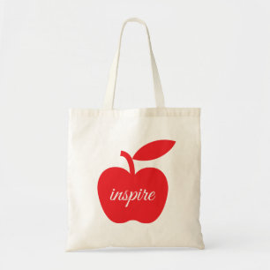 Bolsa Tote Os professores vermelhos de Apple inspiram