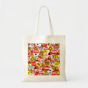 Bolsa Tote Os sinais de tráfego ensacam - escolha o estilo &
