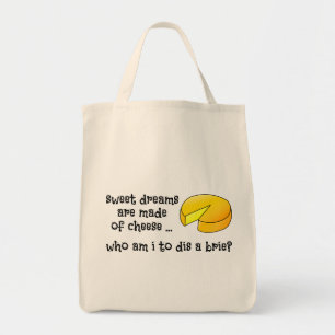Bolsa Tote Os sonhos são feitos de queijo