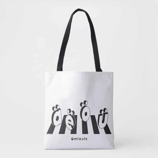 Bolsa Tote “Os Umlauts™ Cruzando Fronteiras” (Frente)