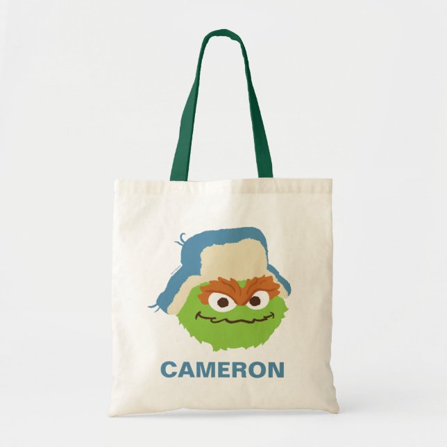 Bolsa Tote Oscar, o rosto do Grouch Woodland | Adicione seu n (Frente)