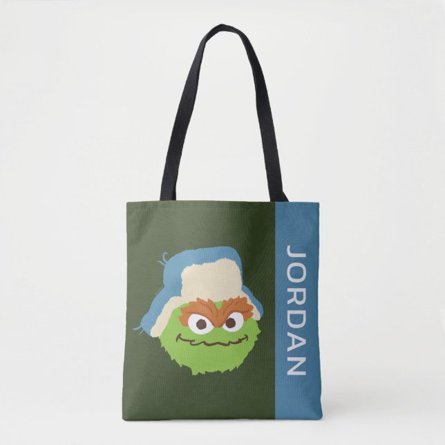Bolsa Tote Oscar, o rosto do Grouch Woodland | Adicione seu n (Frente)