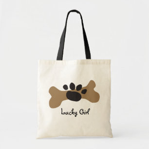 Bolsa Tote Osso de cão & impressão da pata