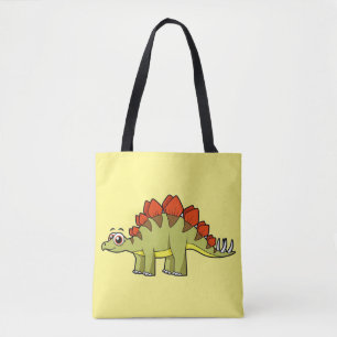 Bolsa Tote Ótima Ilustração De Um Dinossauro De Estegossauro.