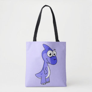 Bolsa Tote Ótima Ilustração De Um Dinossauro Parasaurolofico.