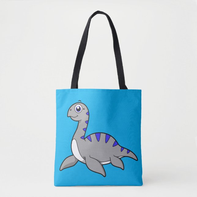 Bolsa Tote Ótima Ilustração De Um Monstro De Loch Ness. (Frente)