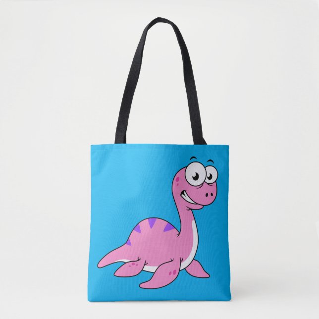 Bolsa Tote Ótima Ilustração Do Monstro Do Ness Loch. (Frente)