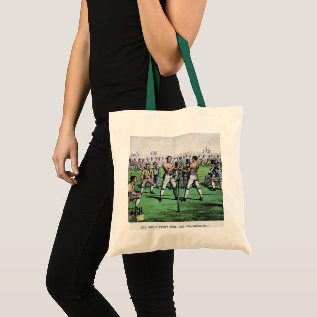 Bolsa Tote Ótima Luta pelo Campeonato, Boxe Clássico (Frente (produto))
