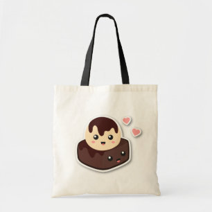 Bolsa Tote Ótimo par de Sorvete de Baunilha e Brownie