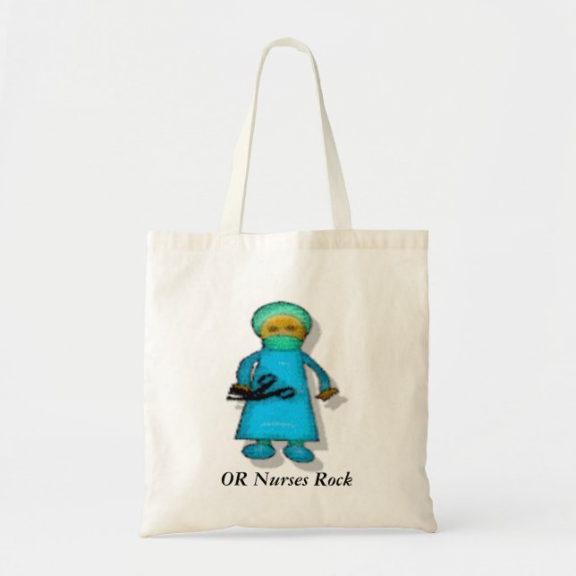 Bolsa Tote OU rocha das enfermeiras (Frente)