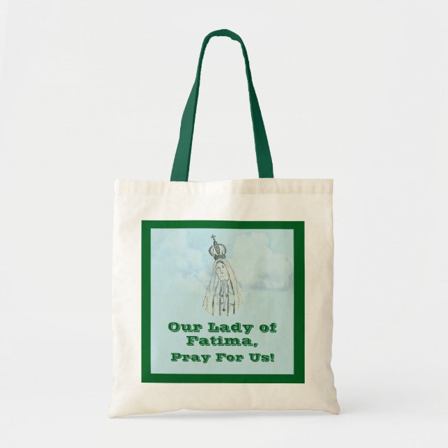 Bolsa Tote Our Lady of Fatima Personalized Tote Bag (Frente)