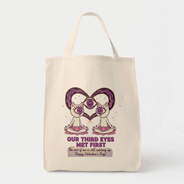 Bolsa Tote Our Third Eye Met First Valentine's day (Frente)