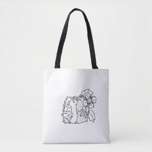 Bolsa Tote Ouriço e Morangos