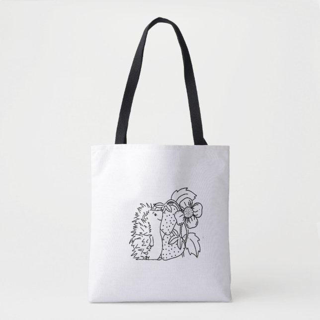 Bolsa Tote Ouriço e Morangos (Frente)