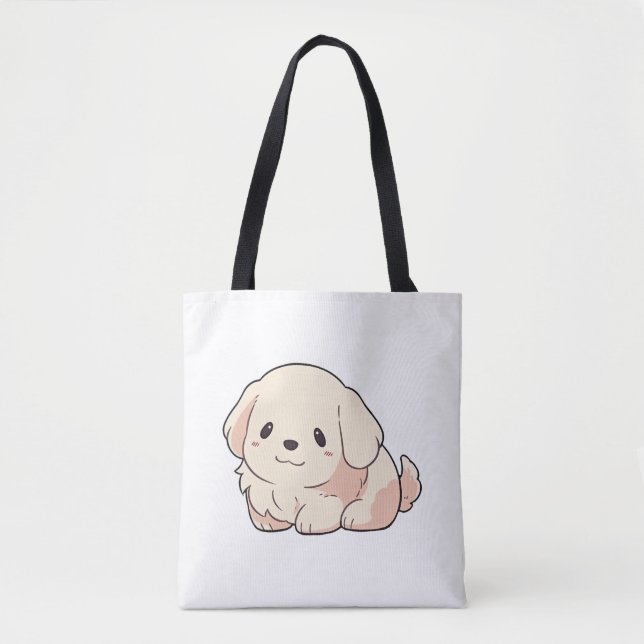 Bolsa Tote Ouro Chibi - Puppy (Frente)
