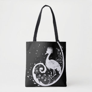 Bolsa Tote Ouro Crane Silhouette