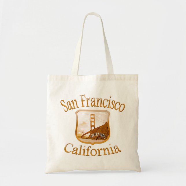 Bolsa Tote Ouro de San Francisco Califórnia (Frente)