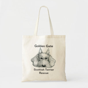 Bolsa Tote Ouro Gate Scottish Terrier Rescue