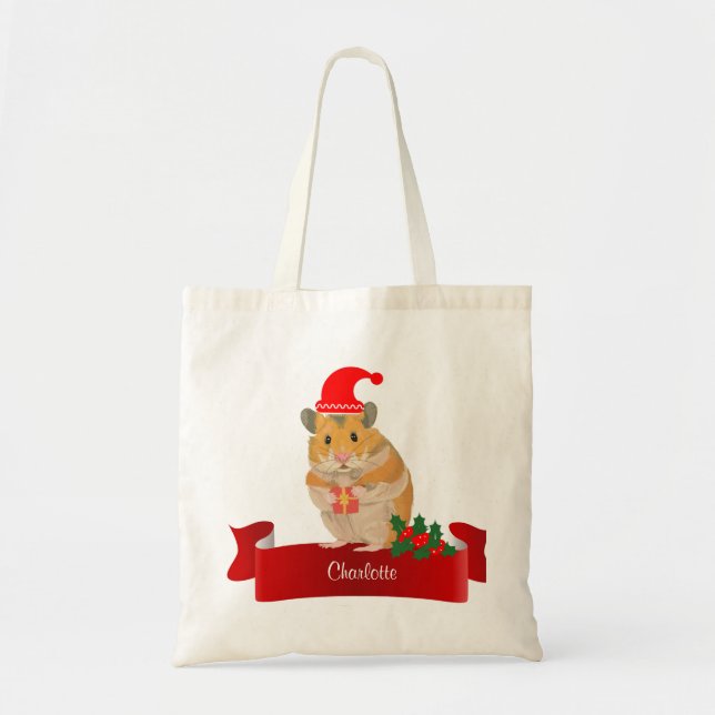 Bolsa Tote Ouro Hamster personalizado (Frente)