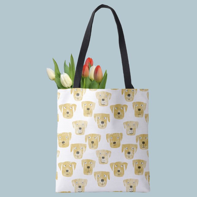 Bolsa Tote Ouro Labrador Dogs (Criador carregado)